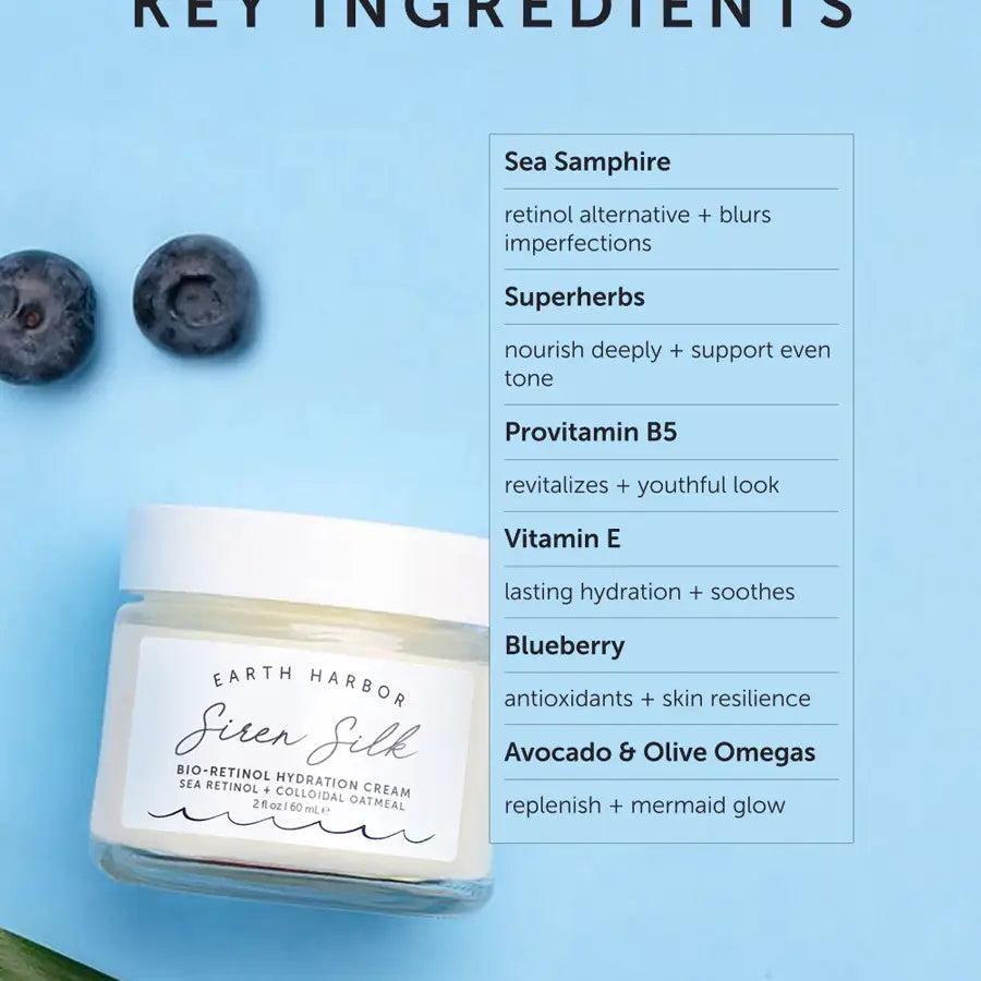 SIREN SILK Bio-Retinol Hydration Creme: Superherbs + Sea Retinol