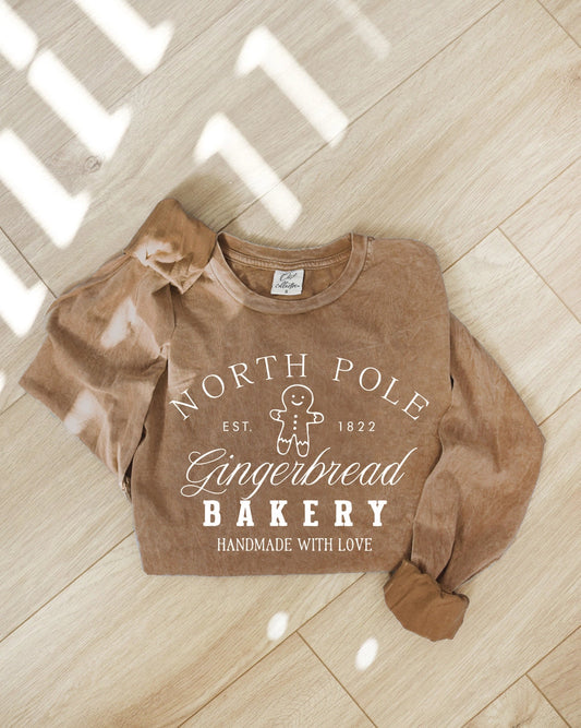 North Pole Gingerbread Brown Long Sleeve | Pre-Order