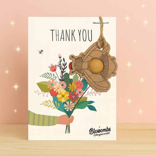Wildflower Thank You Greeting Card