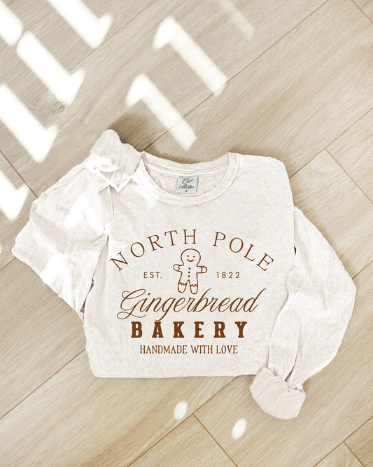 North Pole Gingerbread Cream Long Sleeve | Pre-Order